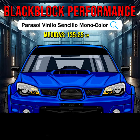 Parasol vinilo Coche Simple
